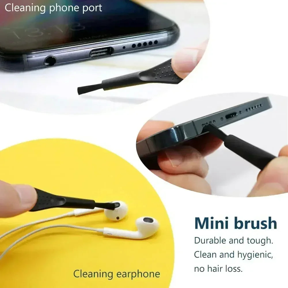 Mobile Phone Speaker Charging Port Cleaning Set Dust Plug for iPhone 16 15 14 Earphones Clean Kit Brush for Samsung Xiaomi